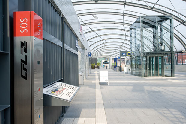 ILIS - Produkte Leitsystem im Bahnhof Belval-Université in Luxe